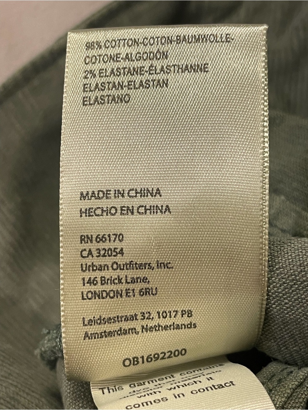 WE THE FREE Jayde Cord High Rise Flare Jeans in Deep Olive - Picture 10 of 11